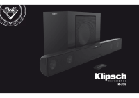 Klipsch R-20B - Brochure 
